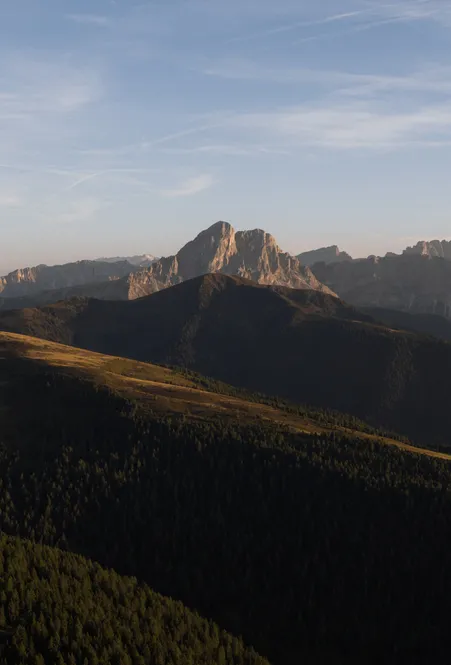 Geislergruppe Dolomiten vom Wanderweg Villnöß